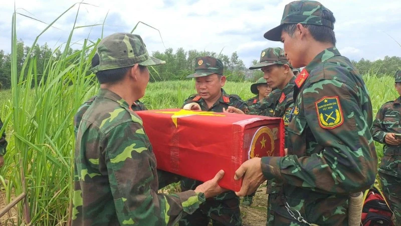 Đắk Lắk: Quy tập được 2 hài cốt liệt sĩ tại xã Tuy An Tây Đắk Lắk: Quy tập được 2 hài cốt liệt sĩ tại xã Tuy An Tây