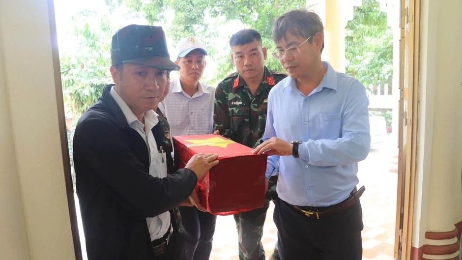 Đắk Lắk quy tập thêm 1 hài cốt liệt sĩ tại xã Sơn Thành Đắk Lắk quy tập thêm 1 hài cốt liệt sĩ tại xã Sơn Thành