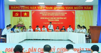 Đảng bộ xã Long Hải nâng cao chất lượng sinh hoạt chi bộ