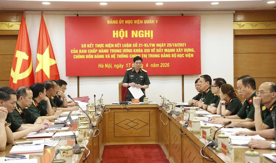 Đảng ủy Học viện Quân y sơ kết 5 năm thực hiện Kết luận số 21-KL/TW Đảng ủy Học viện Quân y sơ kết 5 năm thực hiện Kết luận số 21-KL/TW