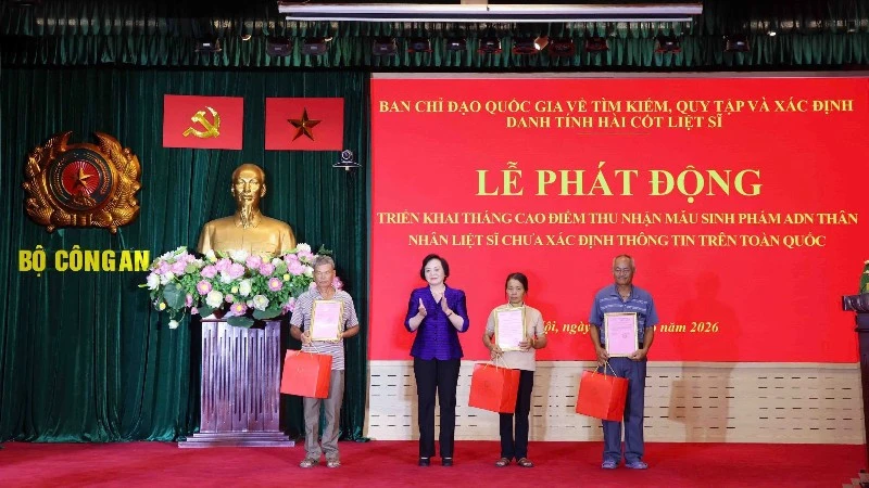 Đẩy nhanh tiến độ thu nhận, xác định danh tính hài cốt liệt sĩ, không để chậm trễ Đẩy nhanh tiến độ thu nhận, xác định danh tính hài cốt liệt sĩ, không để chậm trễ