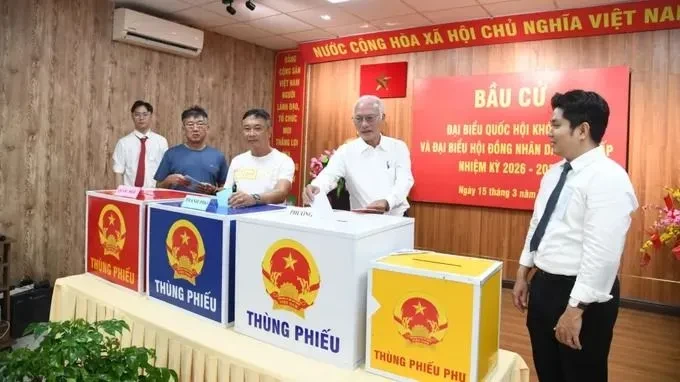 Đến 16 giờ ngày 15-3: Khoảng 72 triệu cử tri đi bầu cử, 5 tỉnh đạt tỷ lệ gần 100%