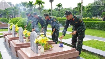 Điện Biên bắt đầu khai quật, lấy mẫu hài cốt tại Nghĩa trang liệt sĩ Quốc gia A1