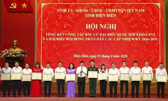 Điện Biên khen thưởng 176 tập thể, cá nhân có thành tích xuất sắc trong công tác bầu cử