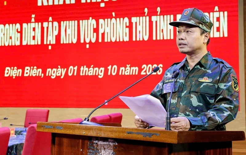 Điện Biên luyện tập vận hành cơ chế trong diễn tập khu vực phòng thủ tỉnh năm 2026 Điện Biên luyện tập vận hành cơ chế trong diễn tập khu vực phòng thủ tỉnh năm 2026