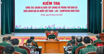 Diễn tập chung về phòng thủ dân sự quân đội ba nước Việt Nam-Lào-Campuchia năm 2026 dự kiến trong tháng 10
