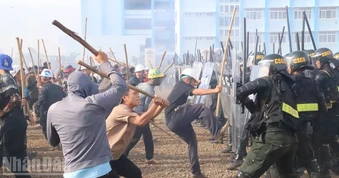 Diễn tập thành công phương án giải quyết tình huống tập trung đông người gây rối an ninh, trật tự, bạo loạn, khủng bố tại địa bàn Tây Nguyên