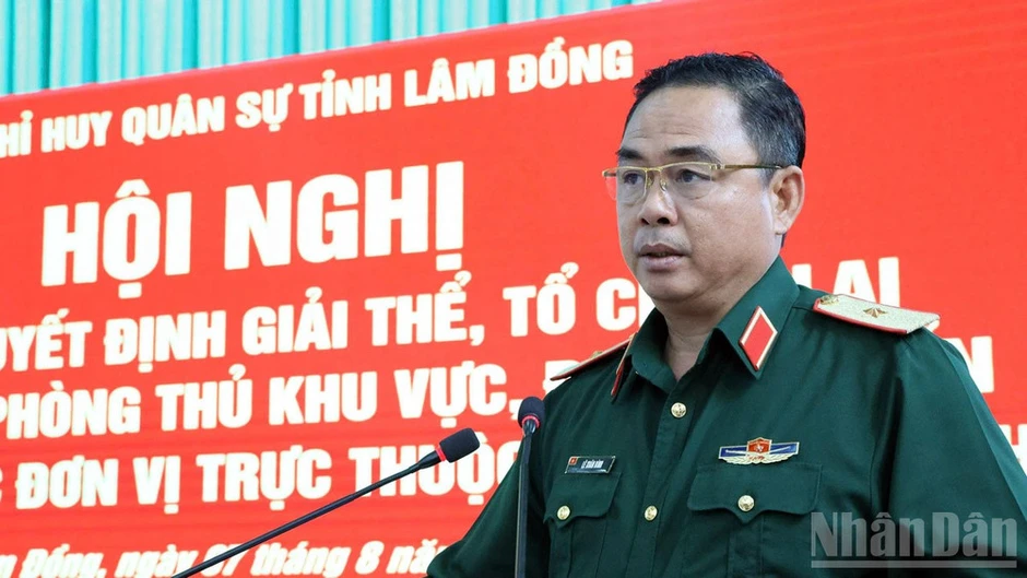 Điều chuyển, thành lập các đơn vị trực thuộc Bộ Chỉ huy quân sự tỉnh Lâm Đồng Điều chuyển, thành lập các đơn vị trực thuộc Bộ Chỉ huy quân sự tỉnh Lâm Đồng