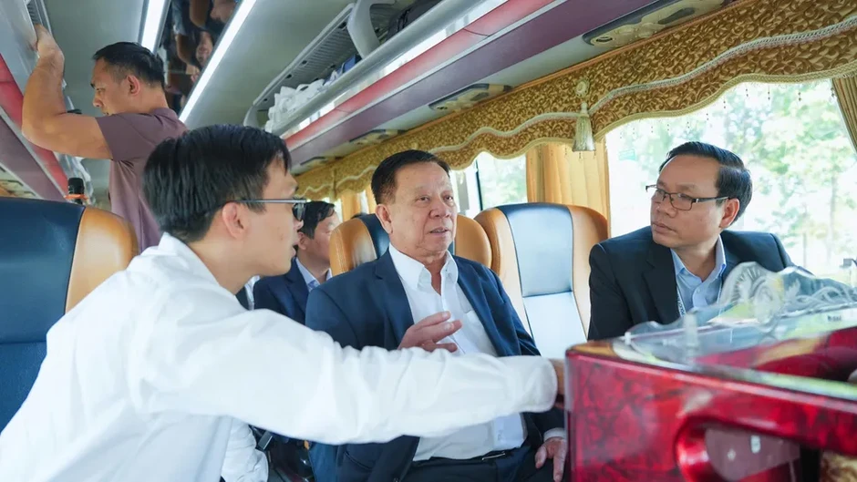 Đoàn cấp cao Lào khảo sát mô hình Becamex tại LELP 2026 Đoàn cấp cao Lào khảo sát mô hình Becamex tại LELP 2026
