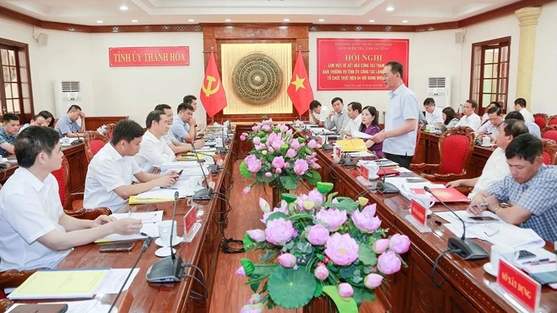 Đoàn công tác của Bộ Chính trị kiểm tra, giám sát tại Thanh Hóa Đoàn công tác của Bộ Chính trị kiểm tra, giám sát tại Thanh Hóa