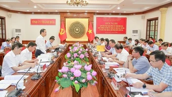 Đoàn công tác của Bộ Chính trị kiểm tra, giám sát tại Thanh Hóa
