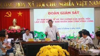 Đoàn công tác của Quốc hội làm việc tại tỉnh Vĩnh Long