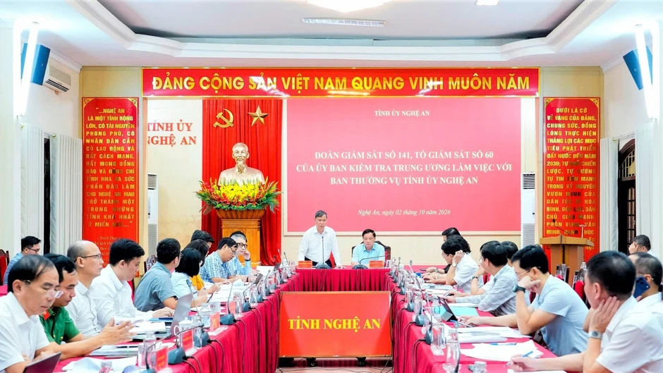 Đoàn công tác Ủy ban Kiểm tra Trung ương làm việc với Ban Thường vụ Tỉnh ủy Nghệ An Đoàn công tác Ủy ban Kiểm tra Trung ương làm việc với Ban Thường vụ Tỉnh ủy Nghệ An
