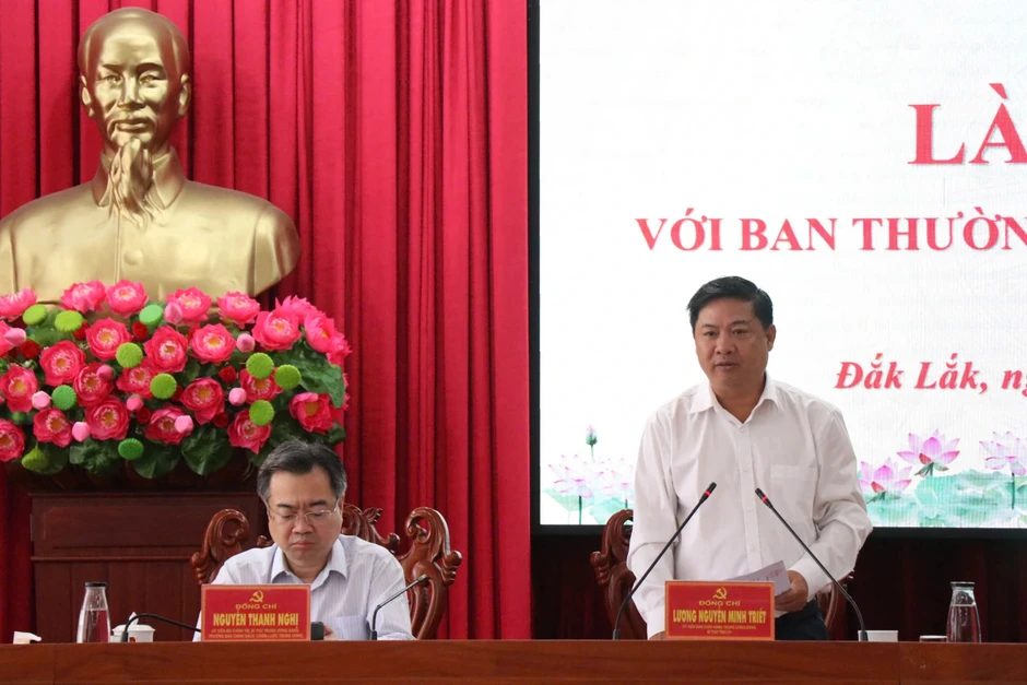 Đoàn kiểm tra của Bộ Chính trị, Ban Bí thư làm việc với tỉnh Đắk Lắk Đoàn kiểm tra của Bộ Chính trị, Ban Bí thư làm việc với tỉnh Đắk Lắk