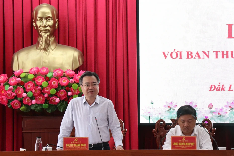 Đoàn kiểm tra của Bộ Chính trị, Ban Bí thư làm việc với tỉnh Đắk Lắk Đoàn kiểm tra của Bộ Chính trị, Ban Bí thư làm việc với tỉnh Đắk Lắk