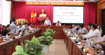 Đoàn kiểm tra của Bộ Chính trị, Ban Bí thư làm việc với tỉnh Đắk Lắk