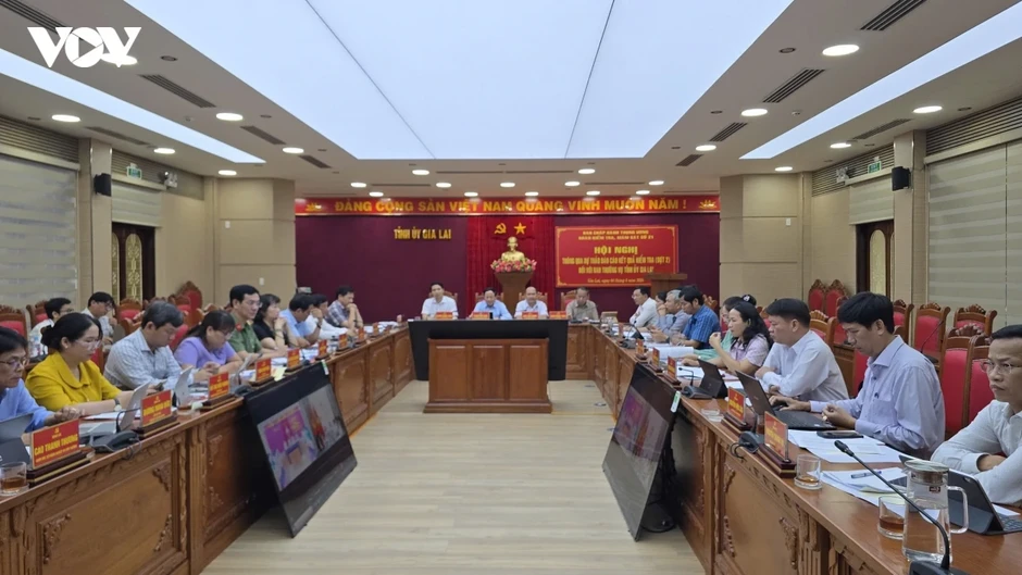 Đoàn kiểm tra của Bộ Chính trị thông qua dự thảo báo cáo kiểm tra đối với Gia Lai Đoàn kiểm tra của Bộ Chính trị thông qua dự thảo báo cáo kiểm tra đối với Gia Lai