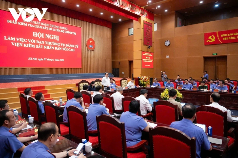 Đoàn kiểm tra, giám sát của Bộ Chính trị làm việc với Viện KSND tối cao Đoàn kiểm tra, giám sát của Bộ Chính trị làm việc với Viện KSND tối cao