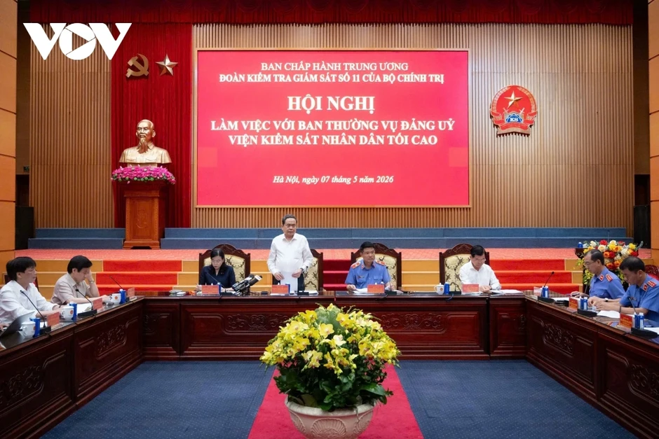 Đoàn kiểm tra, giám sát của Bộ Chính trị làm việc với Viện KSND tối cao Đoàn kiểm tra, giám sát của Bộ Chính trị làm việc với Viện KSND tối cao
