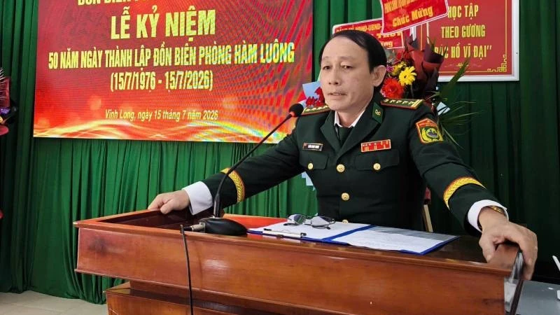 Đồn Biên phòng Hàm Luông kỷ niệm 50 năm Ngày thành lập Đồn Biên phòng Hàm Luông kỷ niệm 50 năm Ngày thành lập