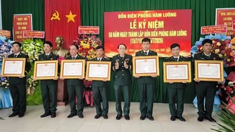 Đồn Biên phòng Hàm Luông kỷ niệm 50 năm Ngày thành lập