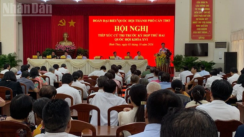 Đồng chí Nguyễn Duy Ngọc tiếp xúc cử tri thành phố Cần Thơ Đồng chí Nguyễn Duy Ngọc tiếp xúc cử tri thành phố Cần Thơ
