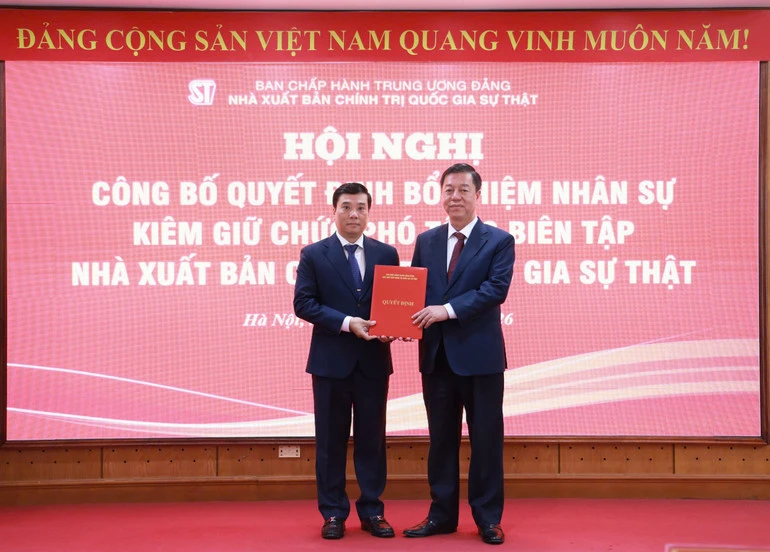 Đồng chí Nguyễn Thái Bình kiêm giữ chức Phó Tổng Biên tập Nhà xuất bản Chính trị quốc gia Sự thật