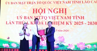 Đồng chí Nguyễn Thế Phước giữ chức Chủ tịch Ủy ban Mặt trận Tổ quốc Việt Nam tỉnh Lào Cai