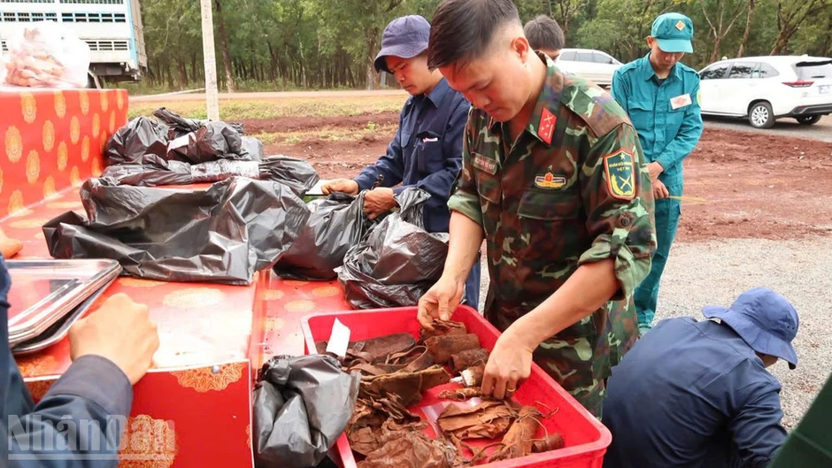 Đồng Nai: Xúc động trước những di vật của liệt sĩ khi cất bốc tại khu vực xã Minh Đức