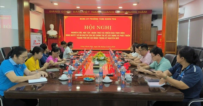 Gần 1.500 cán bộ, đảng viên phường Tăng Nhơn Phú học tập Nghị quyết 09-NQ/TW Gần 1.500 cán bộ, đảng viên phường Tăng Nhơn Phú học tập Nghị quyết 09-NQ/TW
