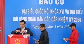 Gần 79 triệu cử tri trên cả nước đi bầu cử
