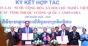 Gia Lai ký kết hợp tác với các tỉnh của Lào và Campuchia