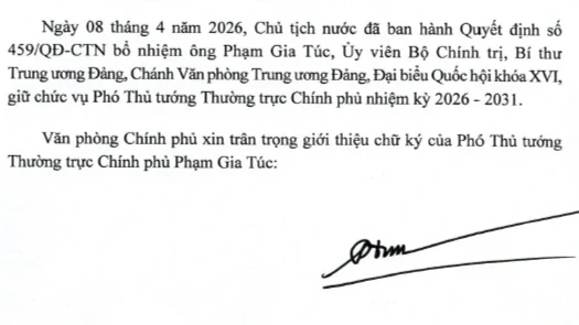 Giới thiệu chữ ký của Thủ tướng Lê Minh Hưng và 6 Phó Thủ tướng Giới thiệu chữ ký của Thủ tướng Lê Minh Hưng và 6 Phó Thủ tướng