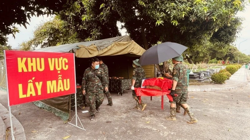 Hà Nội đẩy nhanh tiến độ lấy mẫu hài cốt liệt sĩ Hà Nội đẩy nhanh tiến độ lấy mẫu hài cốt liệt sĩ