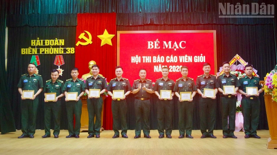 Hải đoàn Biên phòng 38 tổ chức Hội thi báo cáo viên giỏi năm 2026