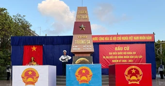 Hình ảnh đặc biệt ở Trường Sa trước ngày bầu cử