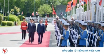 Hình ảnh Thủ tướng Thái Lan chủ trì lễ đón Tổng Bí thư, Chủ tịch nước Tô Lâm cùng Phu nhân