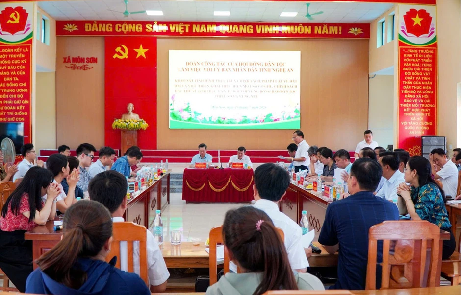 Hội đồng Dân tộc Quốc hội khảo sát thực hiện chính sách tại Nghệ An
