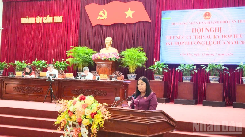 Hội đồng nhân dân thành phố Cần Thơ tiếp xúc cử tri sau Kỳ họp thứ 3 Hội đồng nhân dân thành phố Cần Thơ tiếp xúc cử tri sau Kỳ họp thứ 3