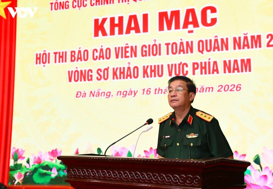 Hội thi Báo cáo viên giỏi toàn quân năm 2026 khu vực phía Nam Hội thi Báo cáo viên giỏi toàn quân năm 2026 khu vực phía Nam