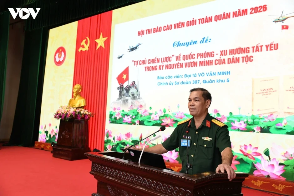 Hội thi Báo cáo viên giỏi toàn quân năm 2026 khu vực phía Nam Hội thi Báo cáo viên giỏi toàn quân năm 2026 khu vực phía Nam