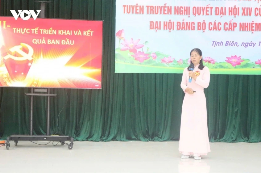 Hội thi tuyên truyền viên giỏi đưa Nghị quyết XIV vào cuộc sống Hội thi tuyên truyền viên giỏi đưa Nghị quyết XIV vào cuộc sống