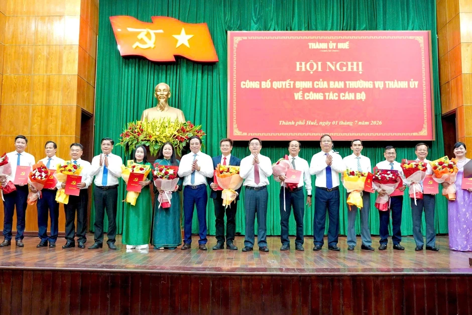 Huế điều động, bổ nhiệm nhiều cán bộ lãnh đạo chủ chốt