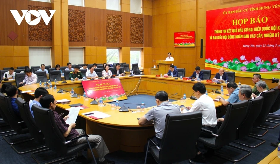 Hưng Yên công bố kết quả bầu cử ĐBQH khóa XVI và HĐND các cấp Hưng Yên công bố kết quả bầu cử ĐBQH khóa XVI và HĐND các cấp