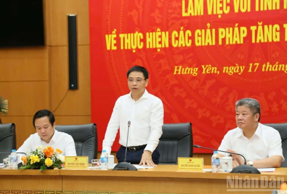 Hưng Yên là một trong những điểm sáng về tăng trưởng kinh tế của cả nước Hưng Yên là một trong những điểm sáng về tăng trưởng kinh tế của cả nước