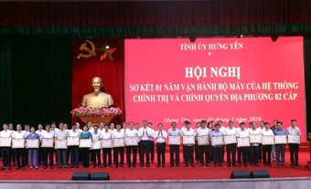 Hưng Yên sơ kết 1 năm vận hành bộ máy của hệ thống chính trị và chính quyền địa phương 2 cấp