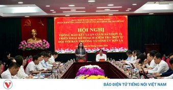 Kết luận giám sát và kiểm tra đối với Ban Thường vụ Tỉnh ủy Sơn La
