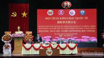 Khai mạc Hội thảo khoa học quốc tế về xây dựng Nhà nước pháp quyền và kiểm soát quyền lực Việt Nam-Trung Quốc