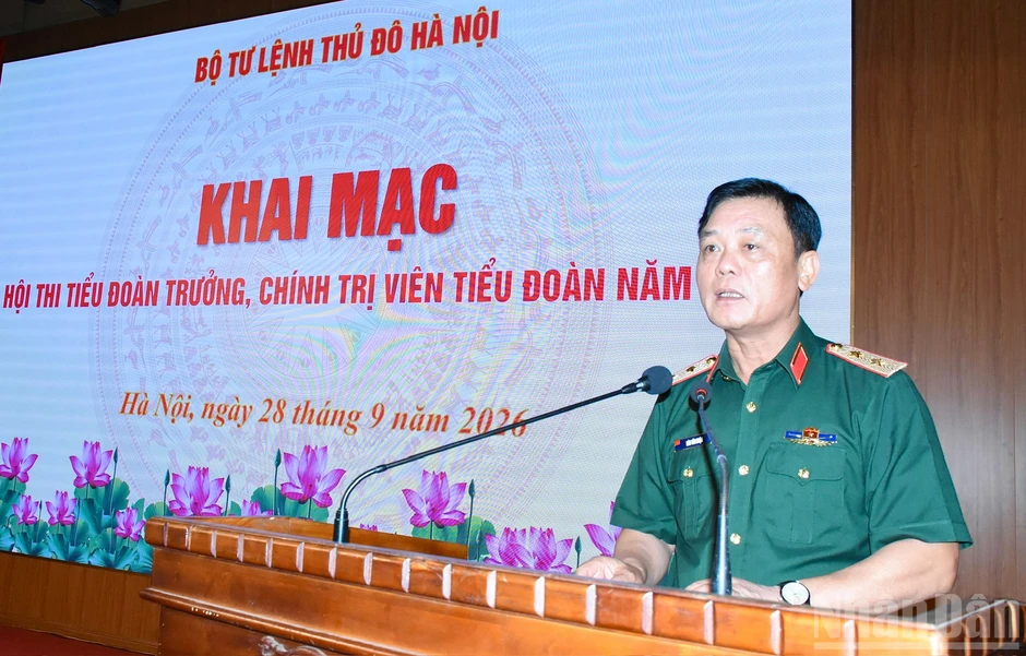 Khai mạc Hội thi Tiểu đoàn trưởng, chính trị viên tiểu đoàn năm 2026 Khai mạc Hội thi Tiểu đoàn trưởng, chính trị viên tiểu đoàn năm 2026