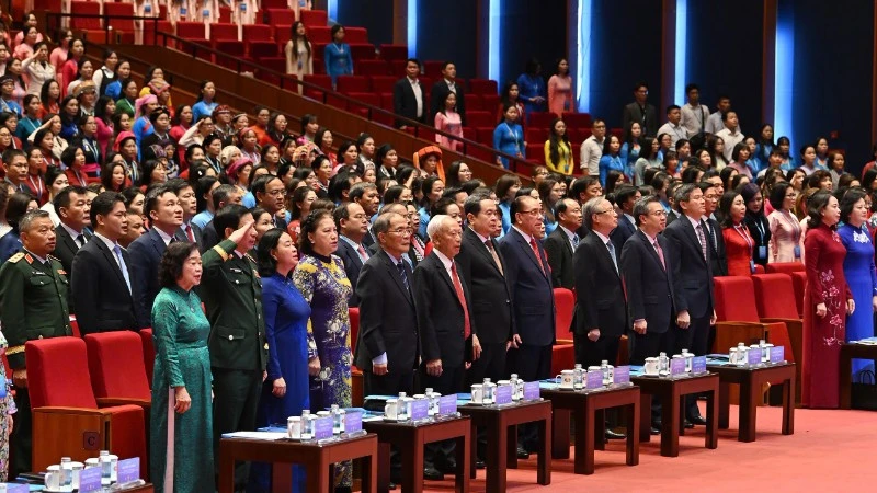 Khai mạc trọng thể Đại hội đại biểu Phụ nữ toàn quốc lần thứ XIV Khai mạc trọng thể Đại hội đại biểu Phụ nữ toàn quốc lần thứ XIV
